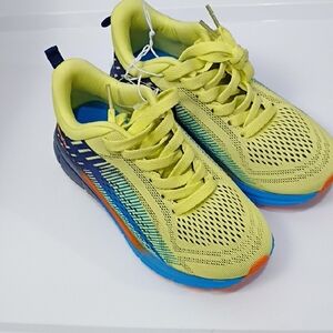 RBX YOUTH ATHLETIC SNEAKERS RUNNING SHOES Yellow, Blue, Orange SIZE BOYS 1 NWT